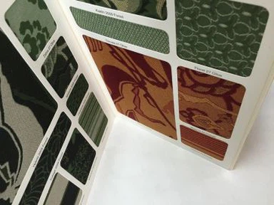 Tarjeta de Swatch de sándwich de tela