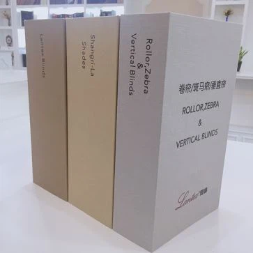 Muestrario de cortinas romanas