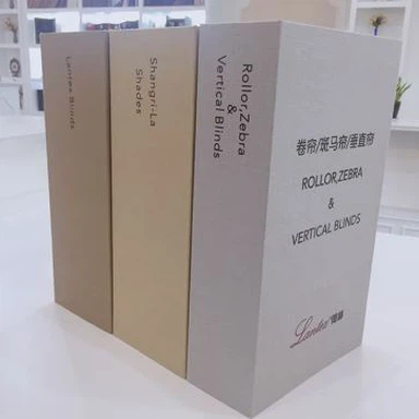 Muestrario de cortinas romanas