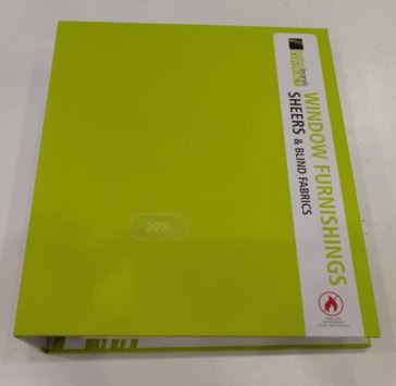 Colección de tarjetas de muestra de carpeta A4